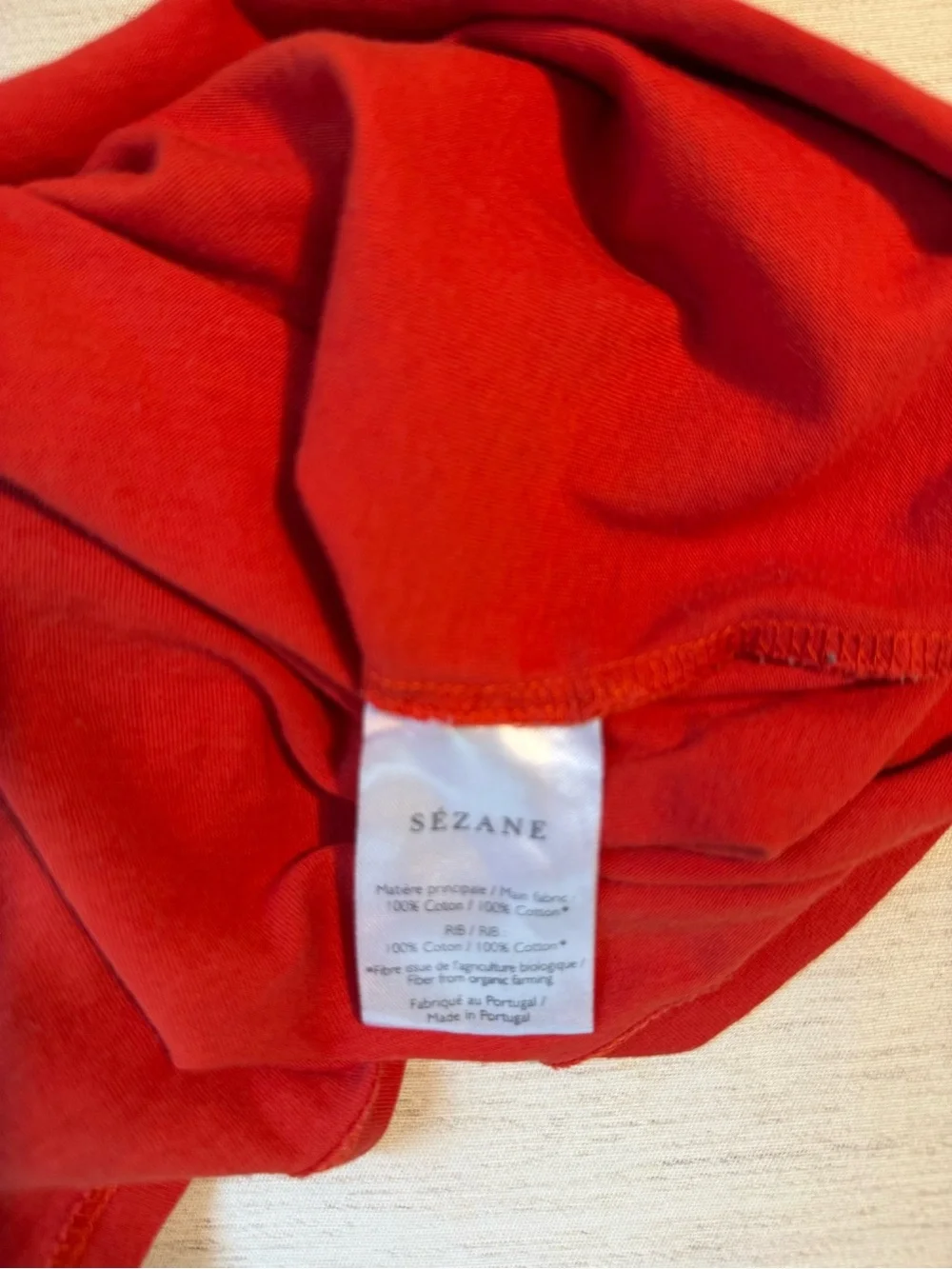 Sézane Red "Scorpion" Graphic Tee-astrology collection-Scorpio - Picture 3 of 6